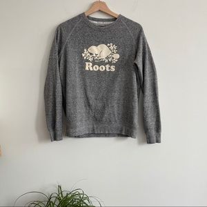 Roots Salt and Pepper Crewneck